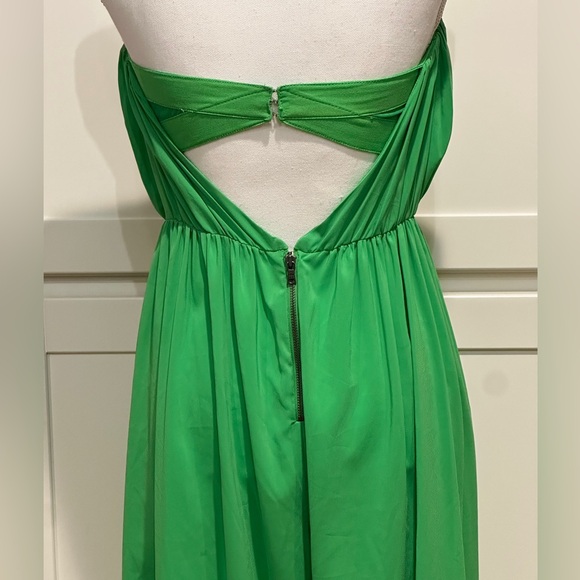 Vintage Alice + Olivia green sleeveless cropped romper  silk size Medium - Picture 3 of 10